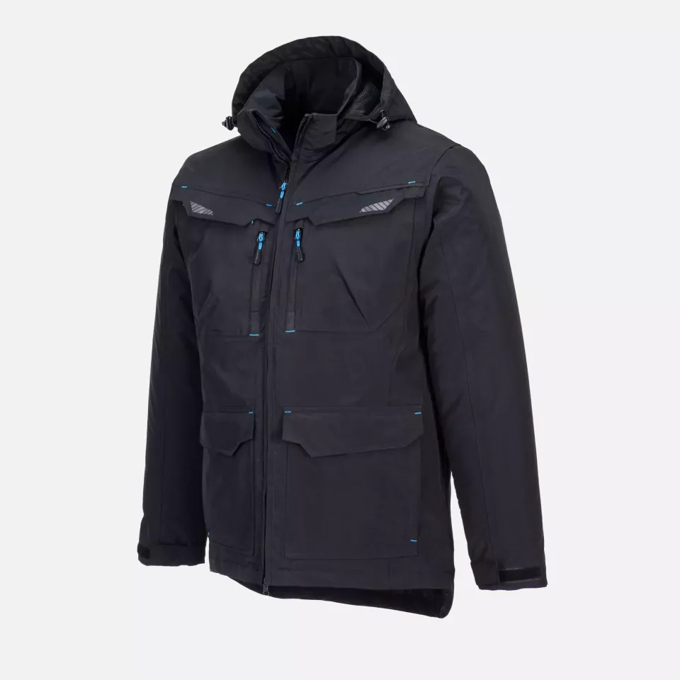 Portwest T740BKR, WX3 Winter Jacket, Black, image 4, gallery thumbnail