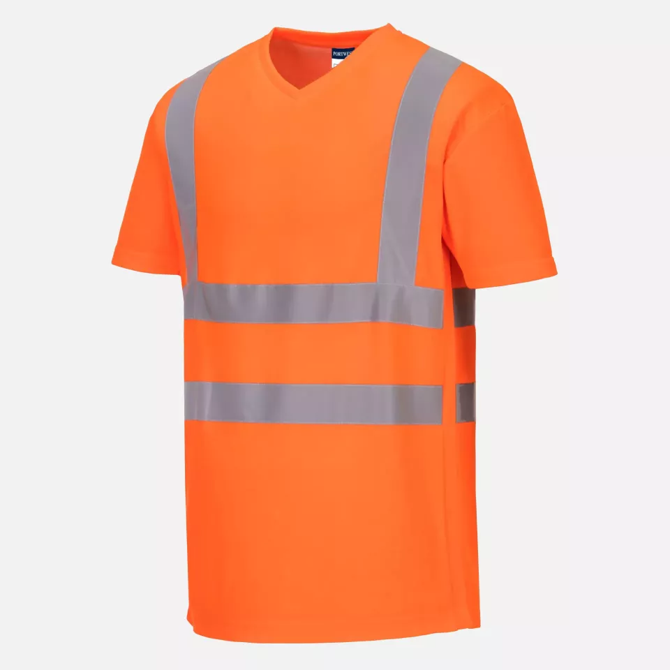 Portwest S179ORR, Hi-Vis Cotton Comfort Mesh Insert T-Shirt S/S, Orange, image 3, gallery thumbnail