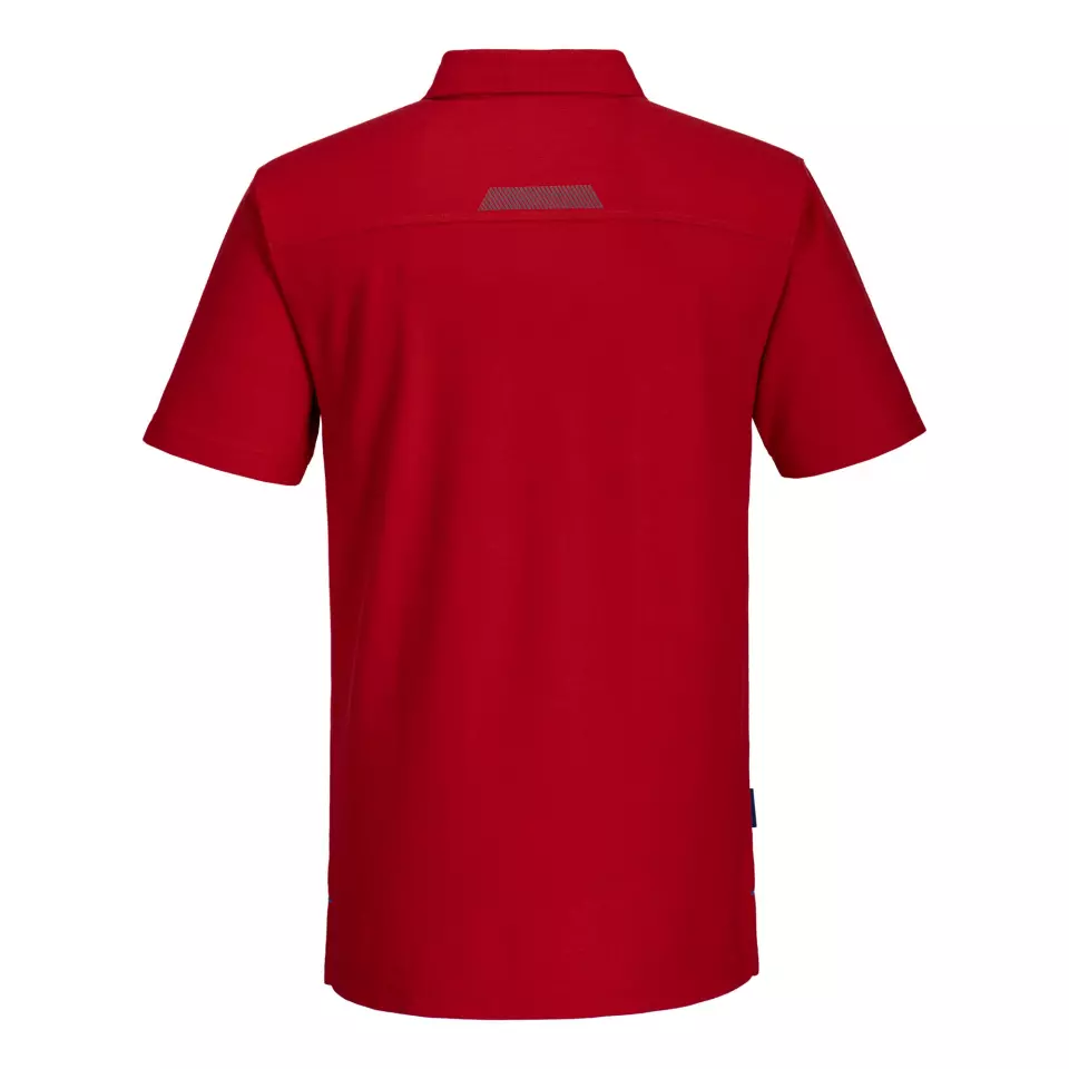 Portwest T720DRR, WX3 Polo Shirt, Deep Red, image 2, gallery thumbnail