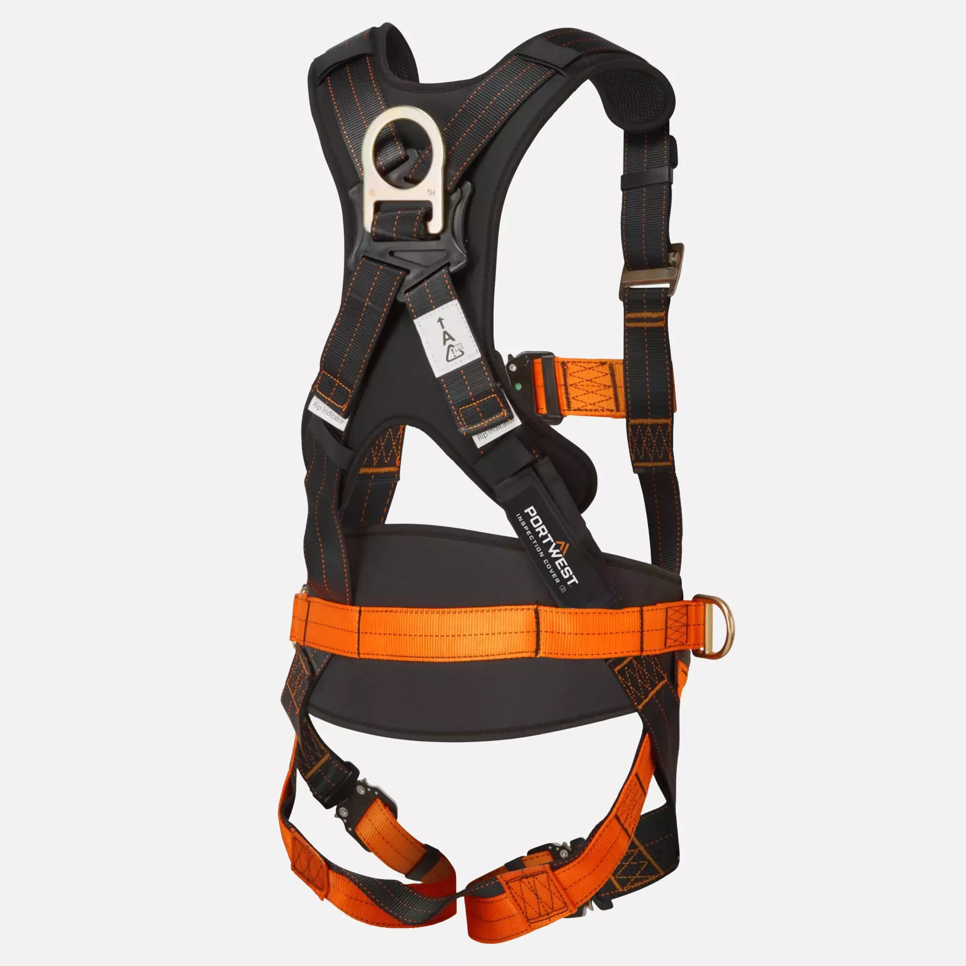 Portwest FP73K1R, Ultra 3 Point Harness, Black/Orange, image 2