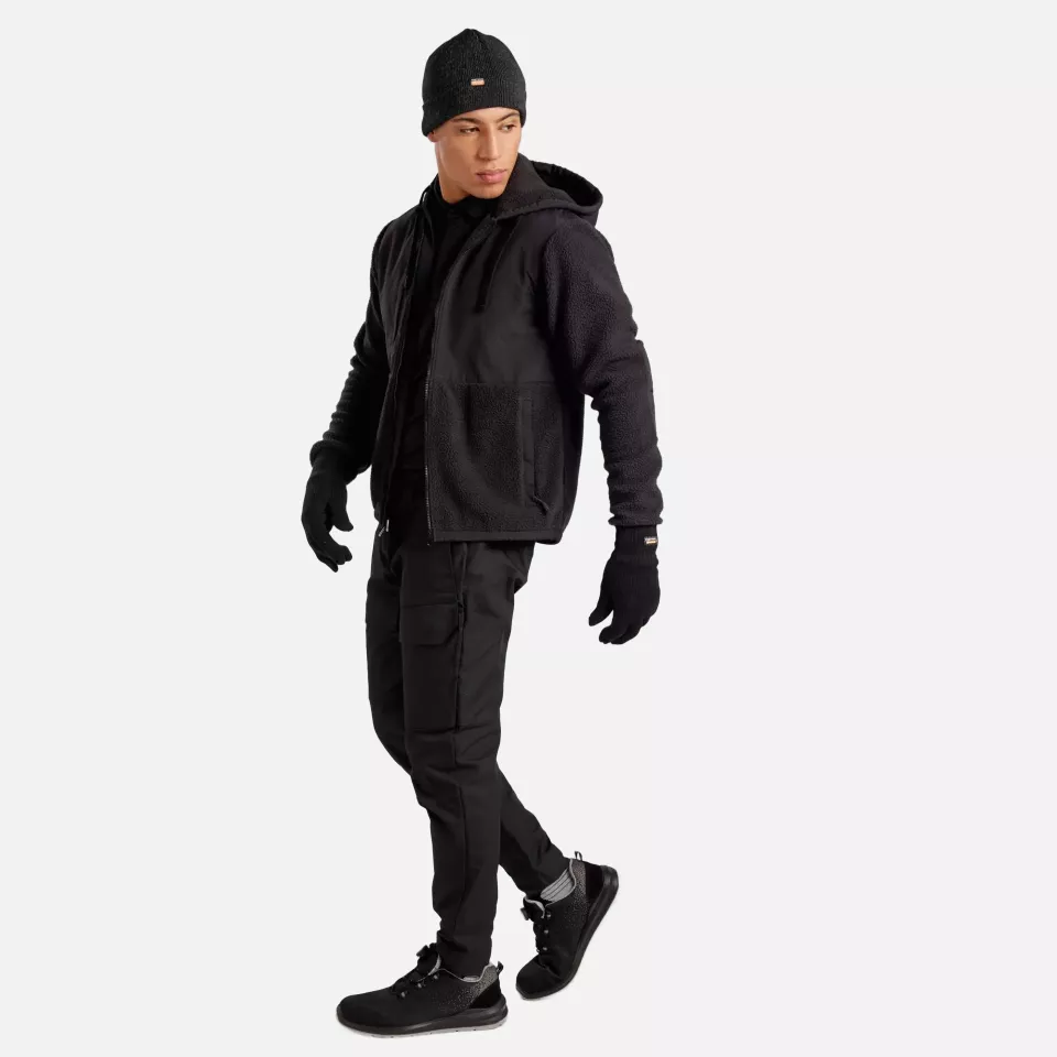 Portwest KX371BKR, KX3 Borg Fleece, Black, image 6, gallery thumbnail
