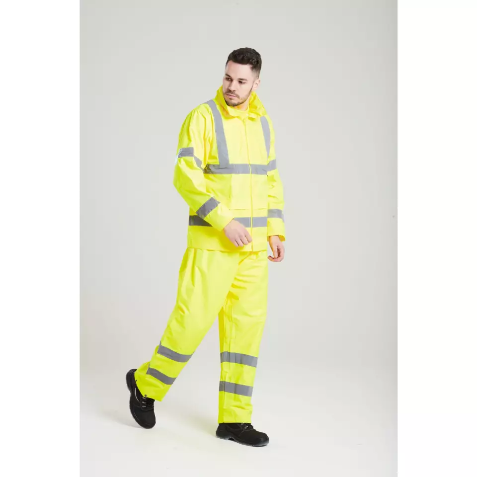 Portwest H440YER, Hi-Vis Rain Jacket, Yellow, image 7, gallery thumbnail