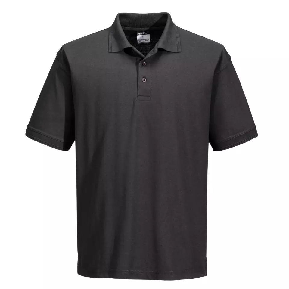 Portwest B210MGR, Naples Polo Shirt S/S, Metal Grey, image 1, gallery thumbnail