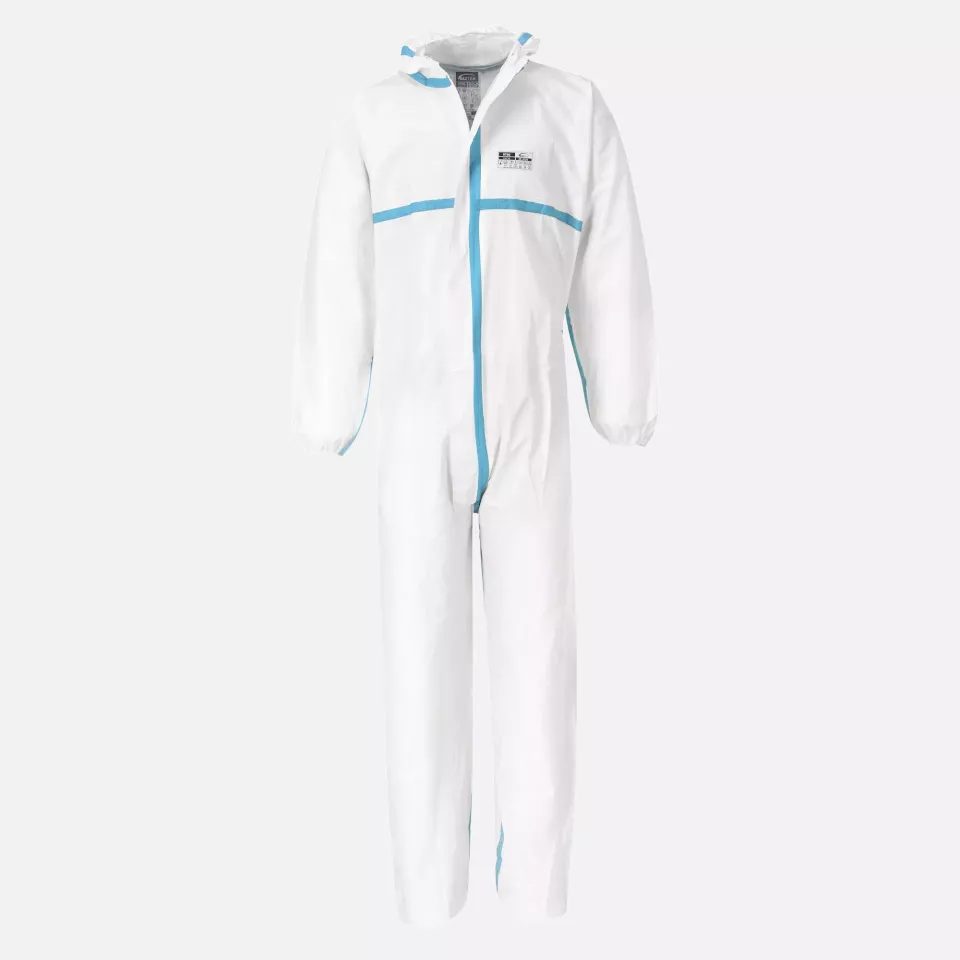 Portwest ST60WHR, BizTex Microporous Coverall Type 4/5/6, White, image 1, gallery thumbnail