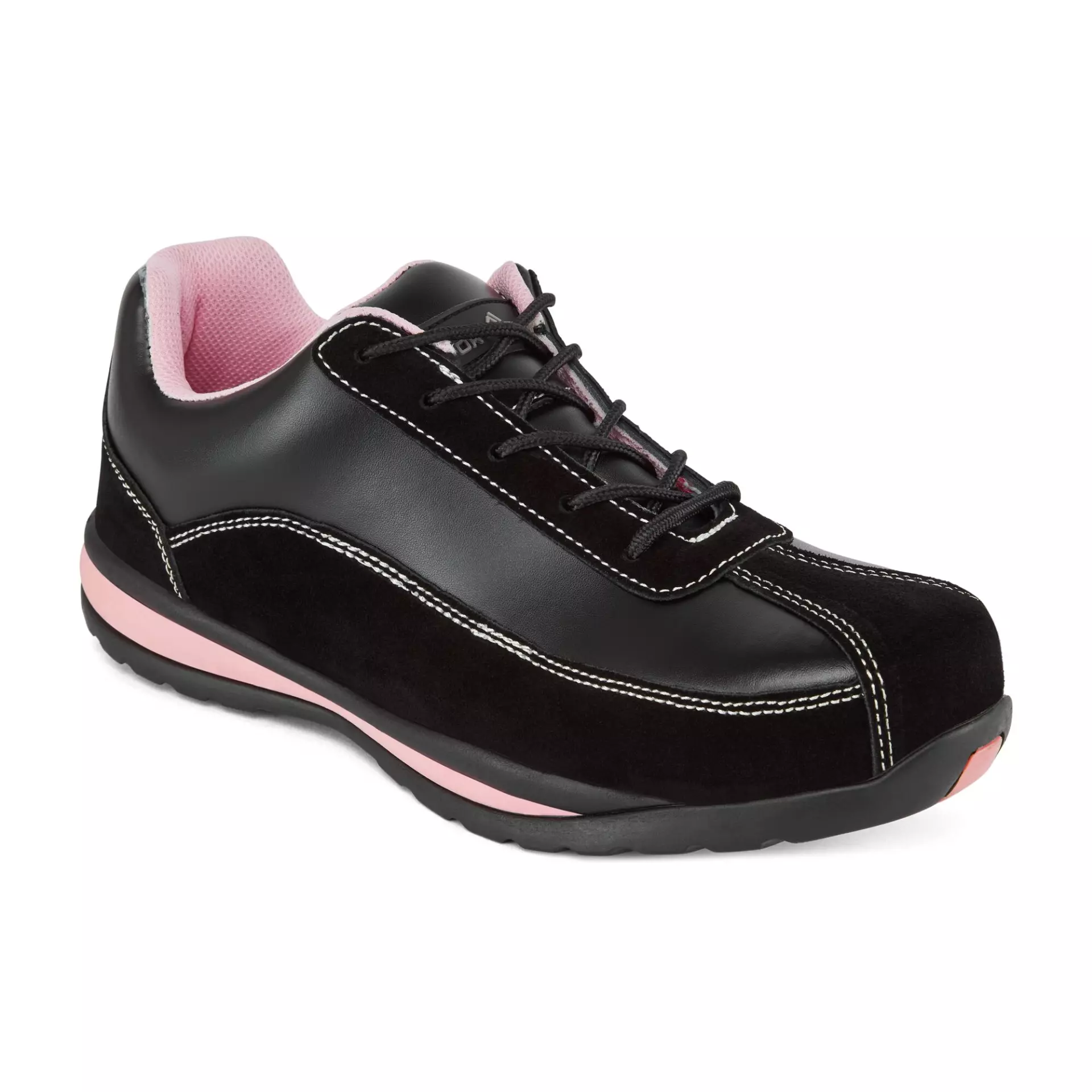 Portwest FW39BPR, Steelite Women's Safety Trainer S1P HRO, Black/Pink, image 2