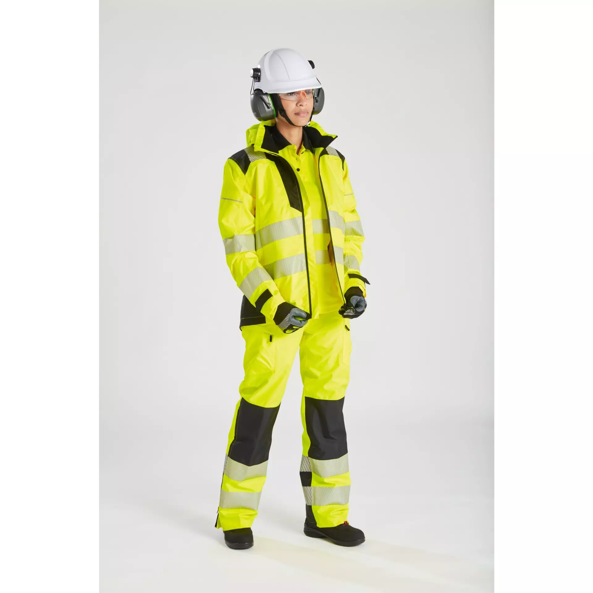 Portwest PW389YBR, PW3 Hi-Vis Women's Rain Jacket, Yellow/Black, image 9