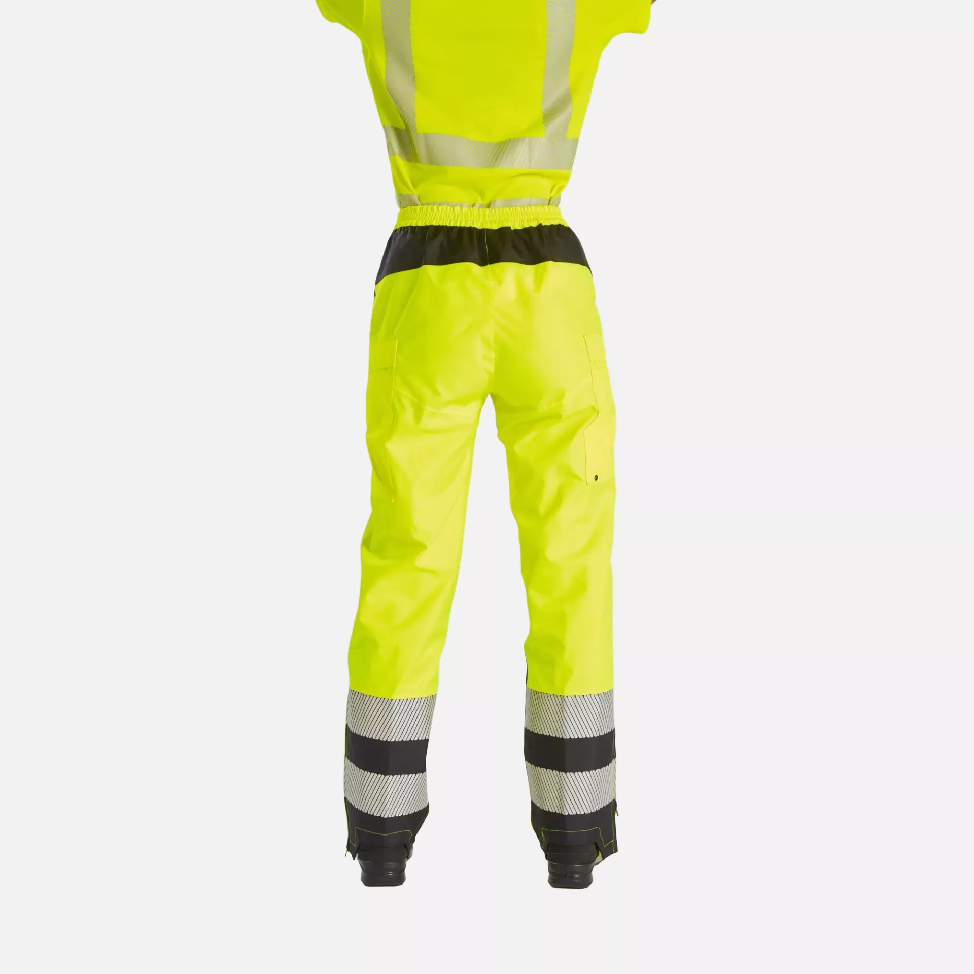 Portwest PW386YBR, PW3 Hi-Vis Women's Rain Trousers, Yellow/Black, image 6