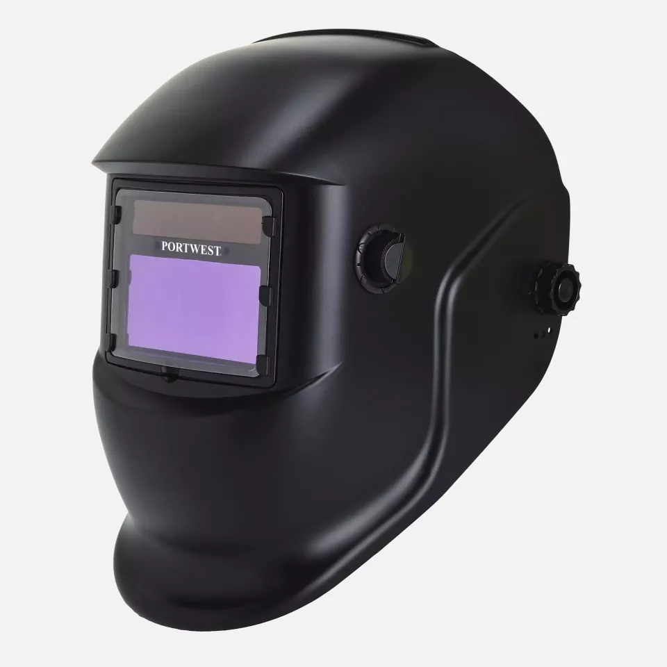 Portwest PW65BKR, BizWeld Plus Welding Helmet, Black, image 1, gallery thumbnail