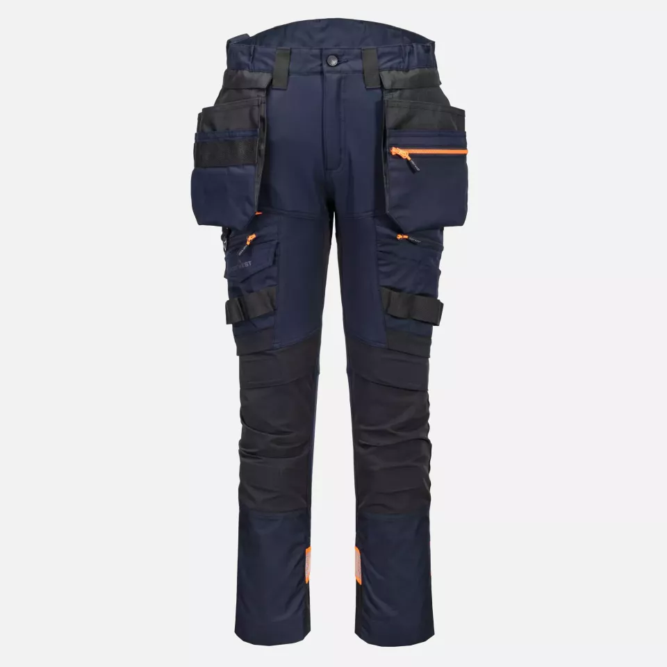 Portwest DX440DNR, DX4 Detachable Holster Pocket Trousers, Dark Navy, image 1, gallery thumbnail