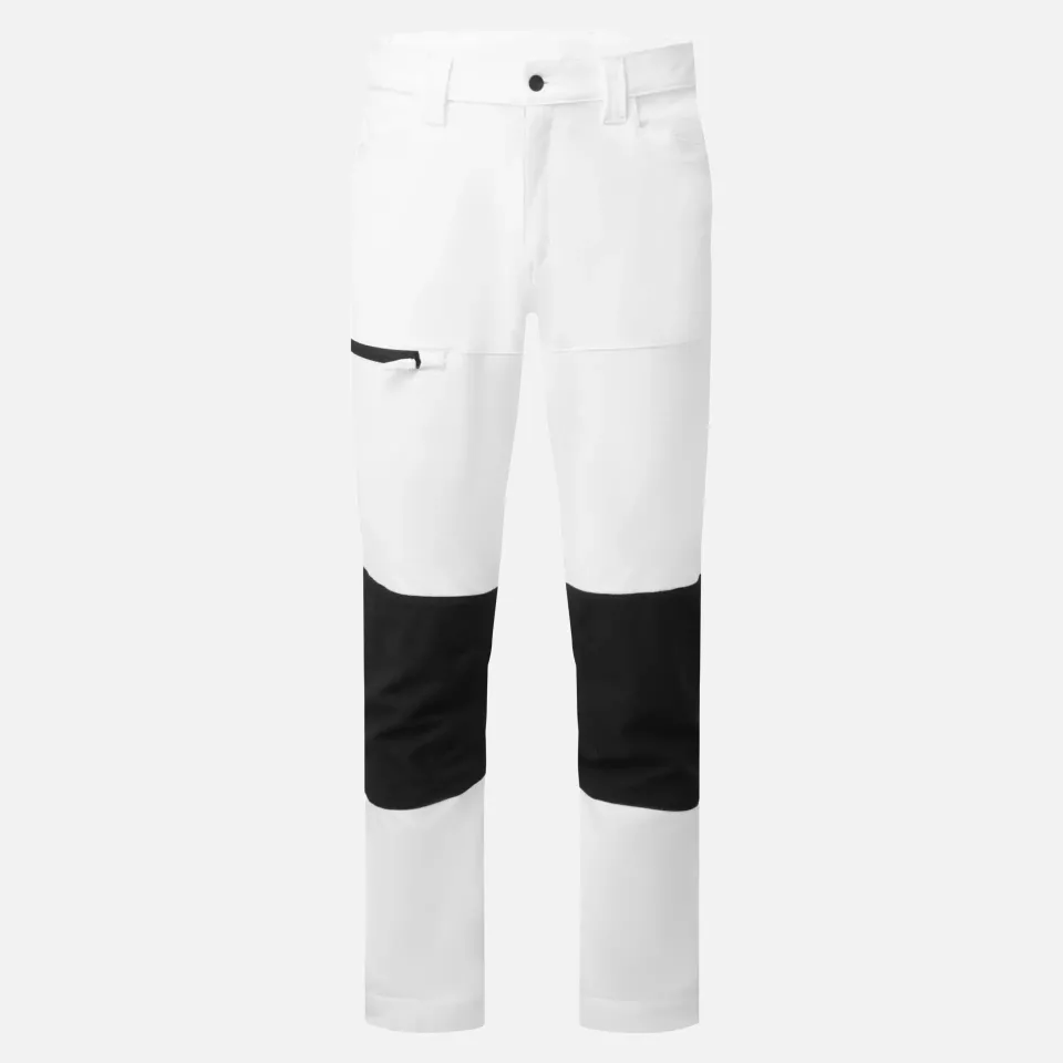 Portwest CD886WHR, WX2 Eco Stretch Work Trousers, White, image 1, gallery thumbnail