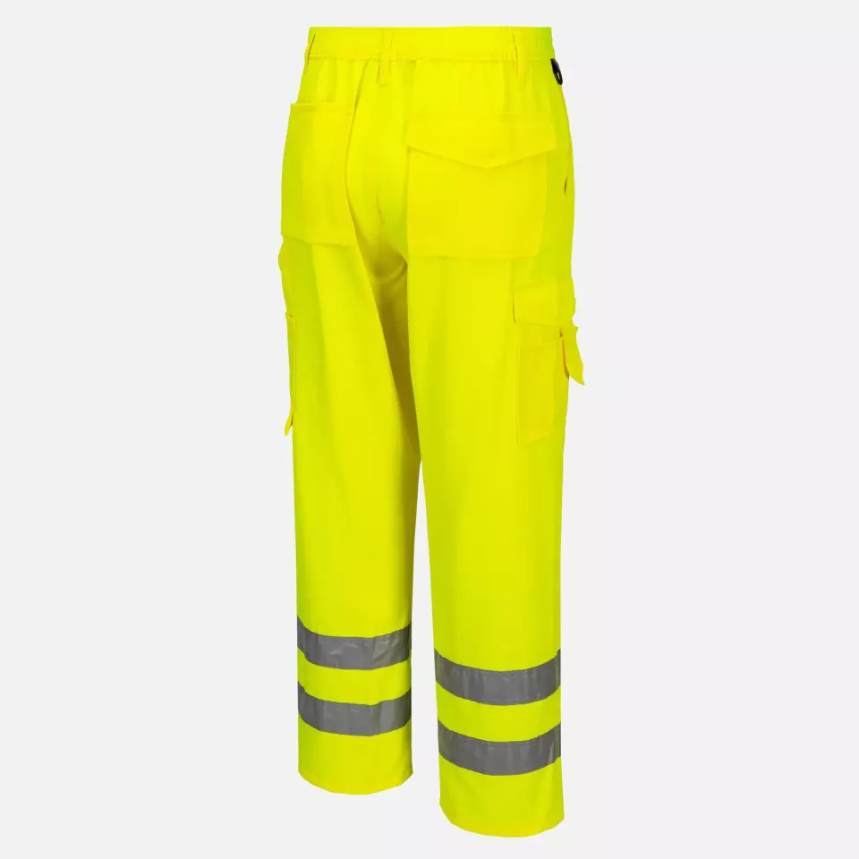 Portwest E046YER, Hi-Vis Work Trousers, Yellow, image 4, gallery thumbnail
