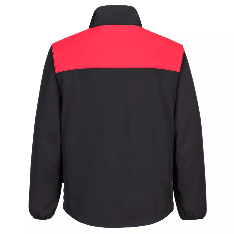 Portwest PW271BDR, PW2 Softshell (2L), Black/Red, image 2, gallery thumbnail