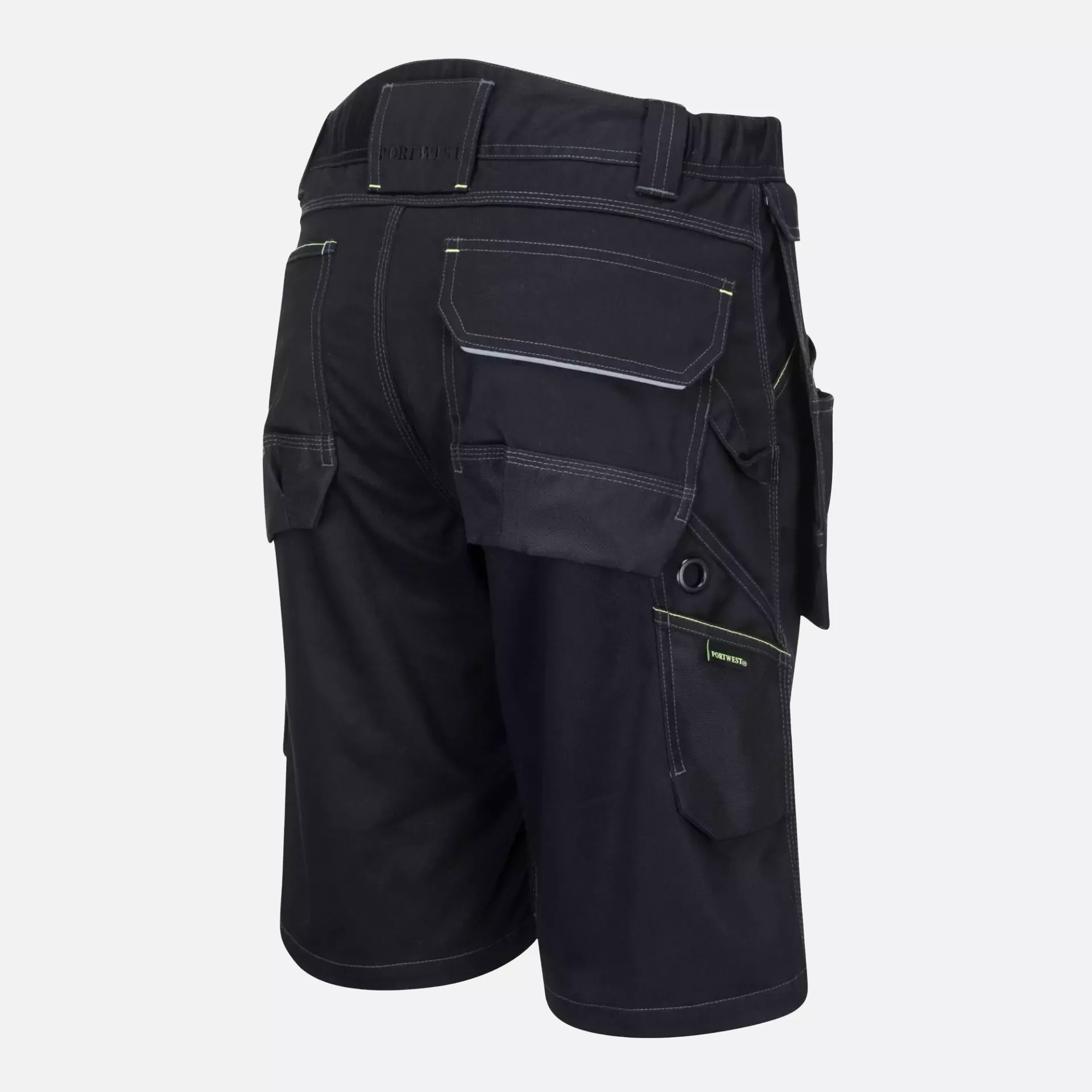 Portwest PW345BKR, PW3 Holster Work Shorts, Black, image 7