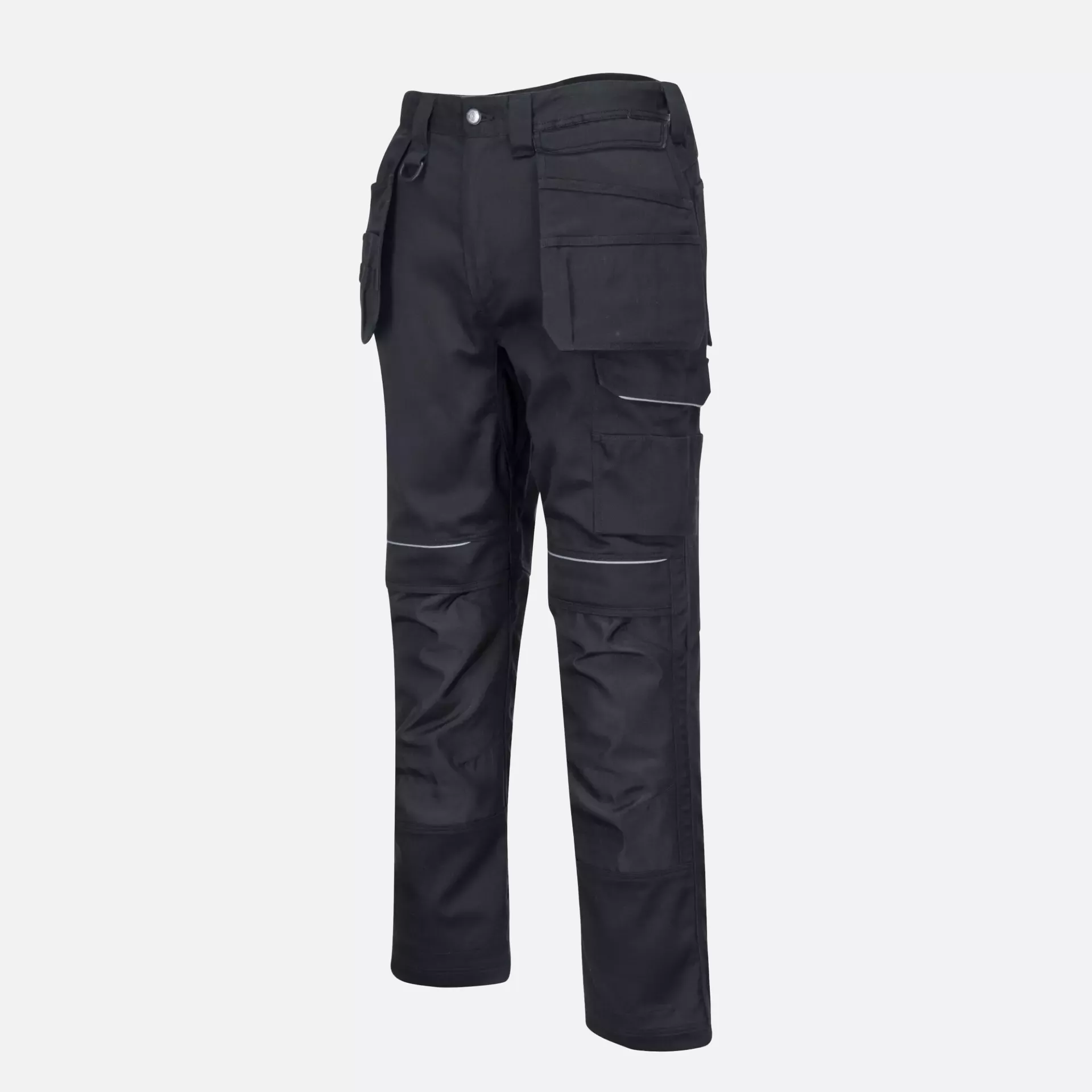 Portwest PW347BKR, PW3 Cotton Work Holster Trousers, Black, image 3