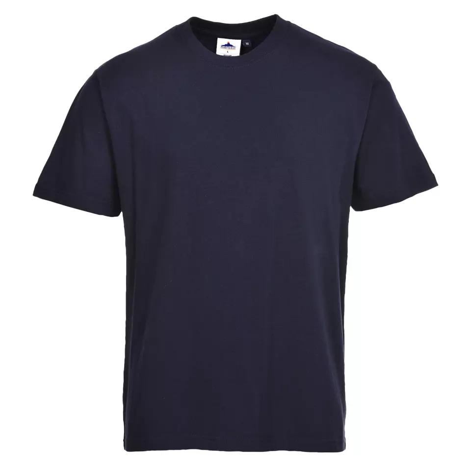 Portwest B195NAR, Turin Premium T-Shirt, Navy, image 1, gallery thumbnail