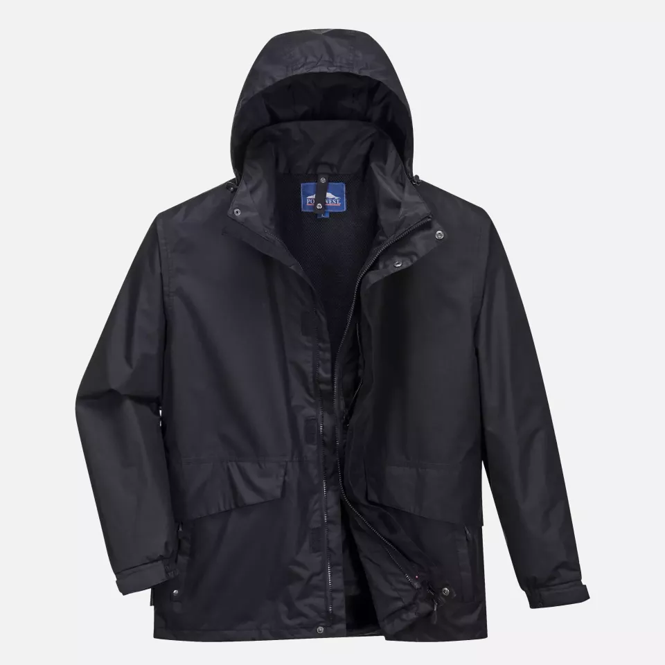 Portwest S507BKR, Argo 3-in-1 Jacket, Black, image 1, gallery thumbnail