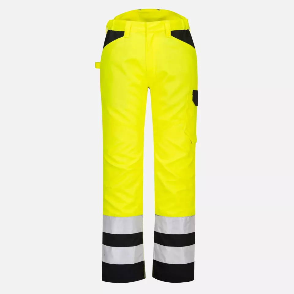 Portwest PW241YBR, PW2 Hi-Vis Service Trousers, Yellow/Black, image 1, gallery thumbnail