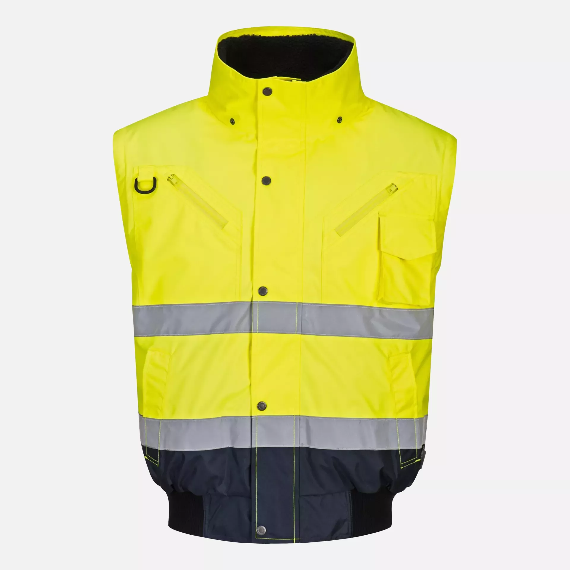 Portwest C465YNR, Hi-Vis 3-in-1 Contrast Bomber Jacket, Yellow/Navy, image 5