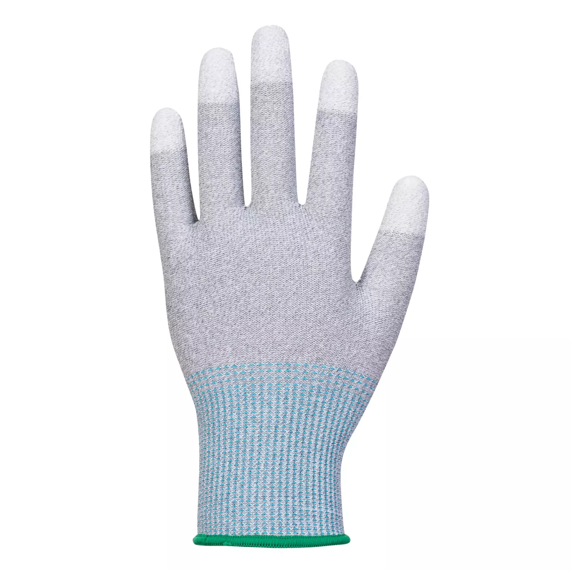Portwest A698G6R, MR13 ESD PU Fingertip Glove, Grey/White, image 2