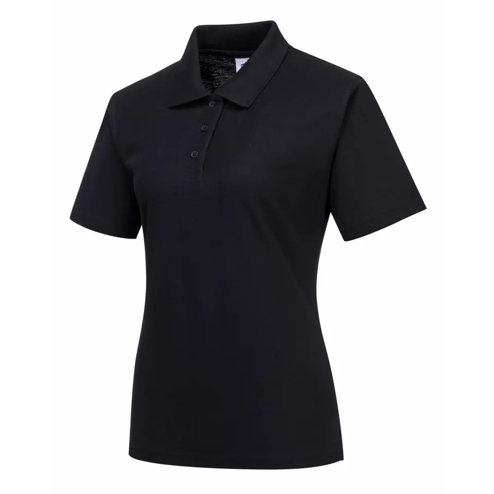 Portwest B209BKR, Naples Women's Polo Shirt, Black
