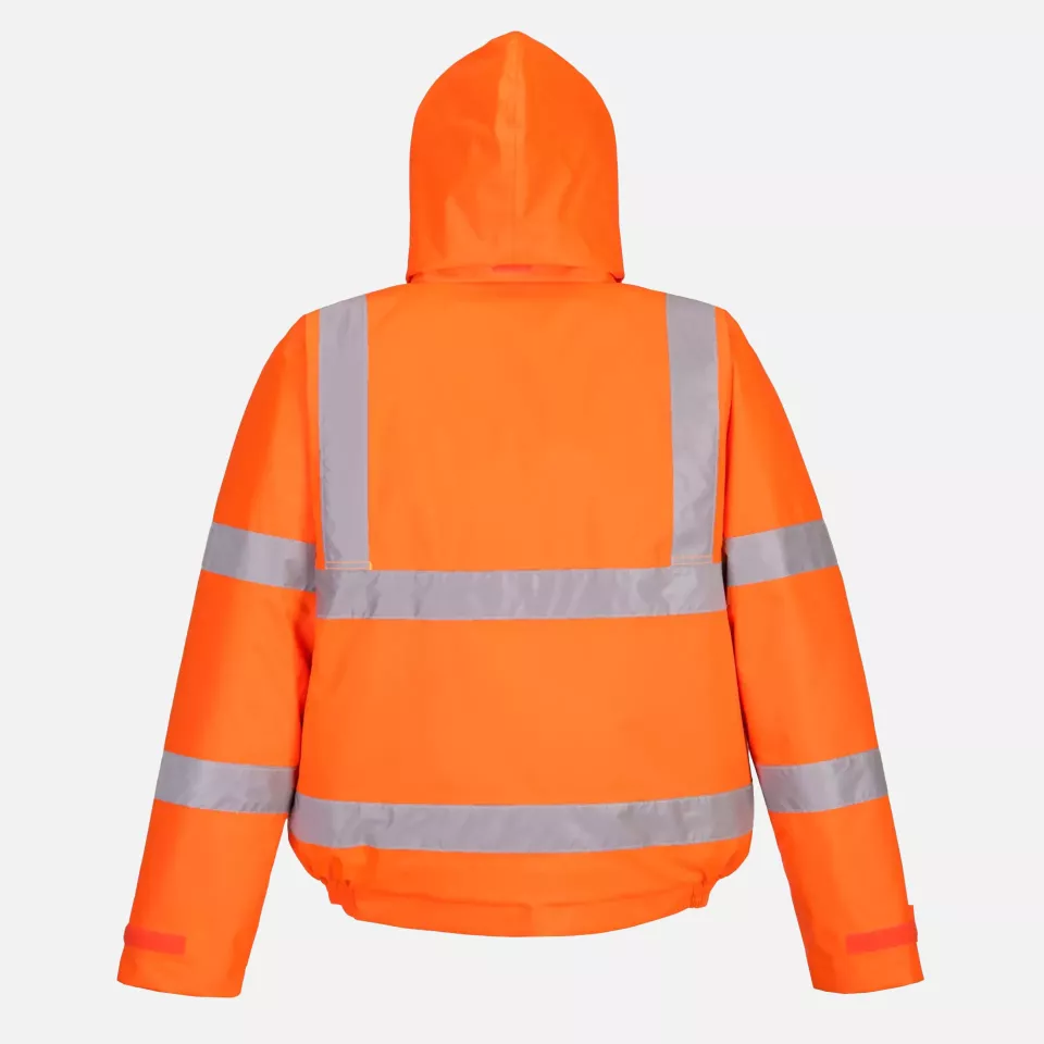 Portwest S463ORR, Hi-Vis Winter Bomber Jacket, Orange, image 3, gallery thumbnail