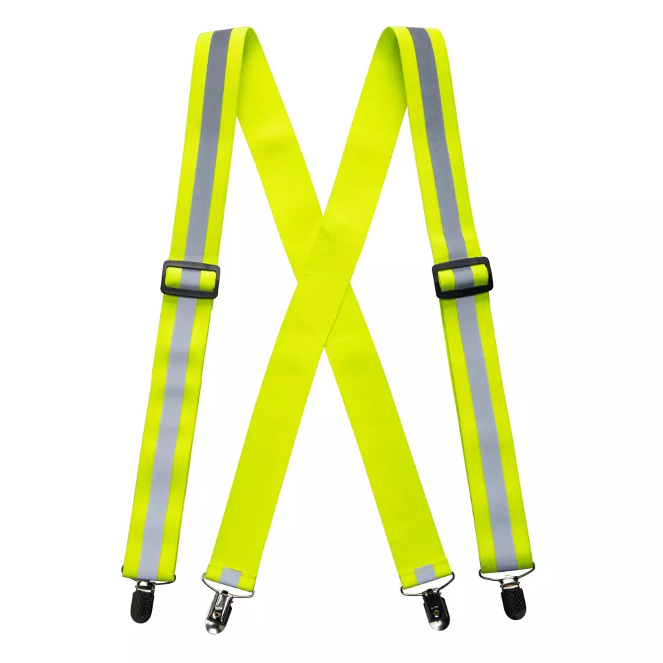 Portwest HV56YER, Hi-Vis Trousers Braces, Yellow, image 1, gallery thumbnail