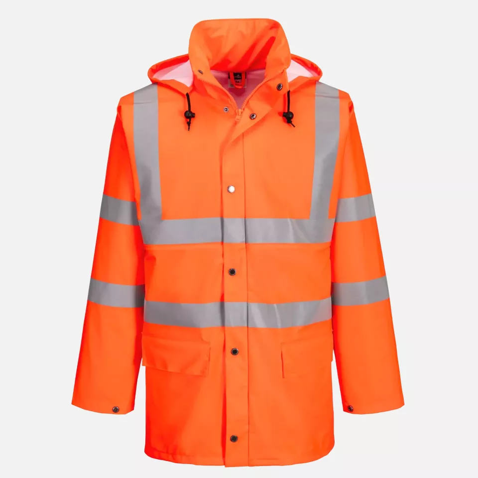 Portwest RT50ORR, Sealtex Ultra Hi-Vis Rain Jacket, Orange, image 4, gallery thumbnail