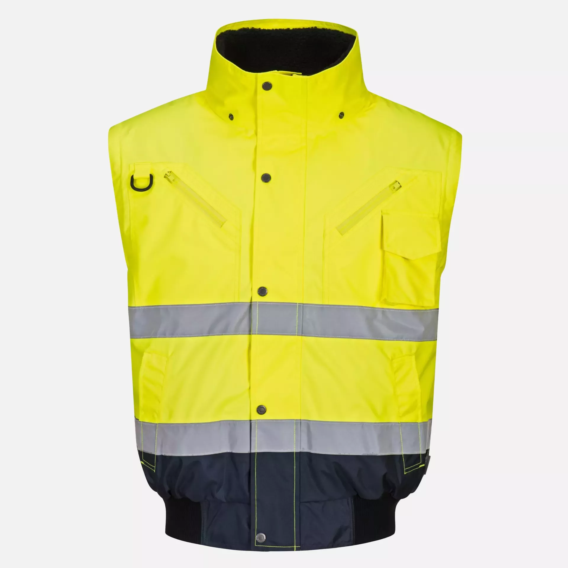 Portwest C465YNR, Hi-Vis 3-in-1 Contrast Bomber Jacket, Yellow/Navy, image 7