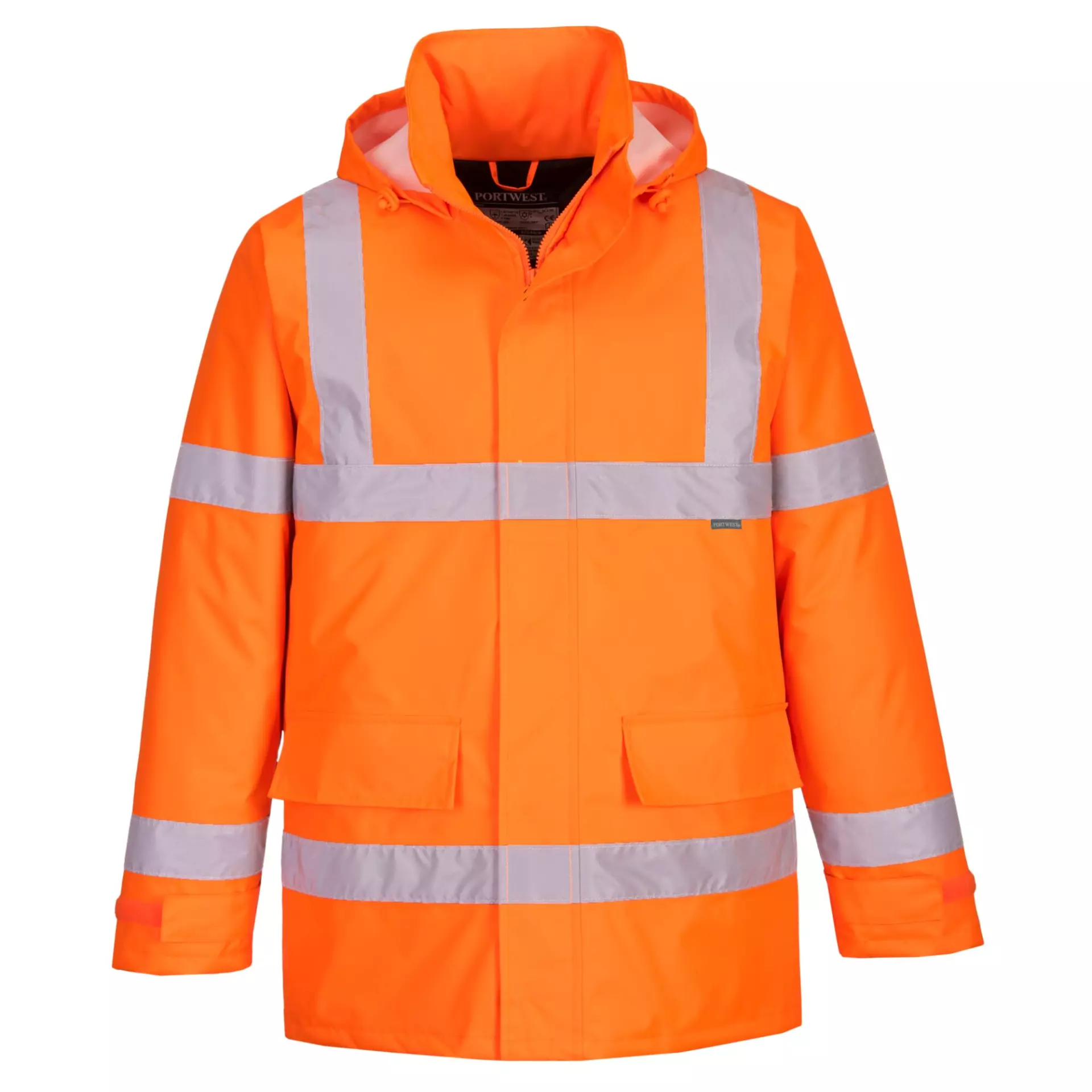 Portwest EC60ORR, Eco Hi-Vis Winter Jacket, Orange, image 1