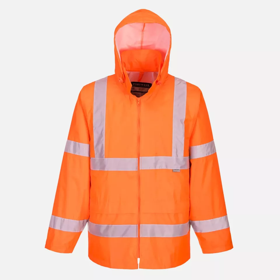 Portwest H440ORR, Hi-Vis Rain Jacket, Orange, image 8, gallery thumbnail