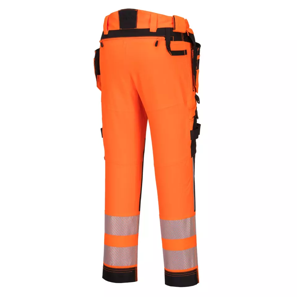 Portwest DX442OBR, DX4 Hi-Vis Hose mit abnehmbaren Holstertaschen, Orange/Schwarz, image 4, gallery thumbnail