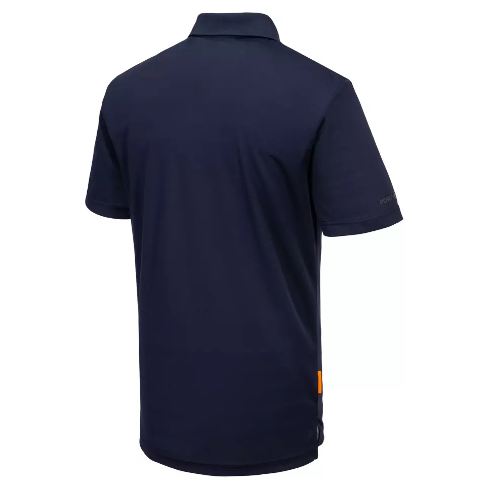 Portwest DX410DNR, DX4 Polo Shirt S/S, Dark Navy, image 4, gallery thumbnail