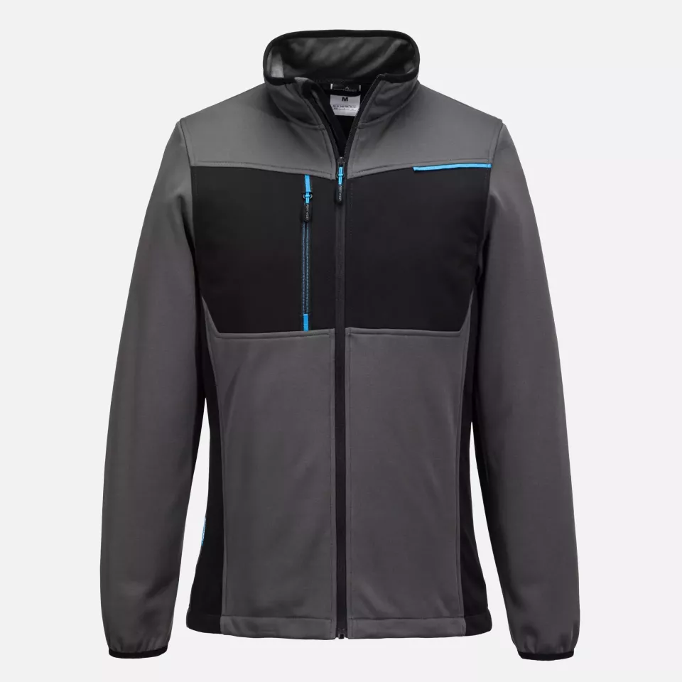 Portwest T756MGR, WX3 Full Zip Tech Fleece, Metal Grey, image 1, gallery thumbnail