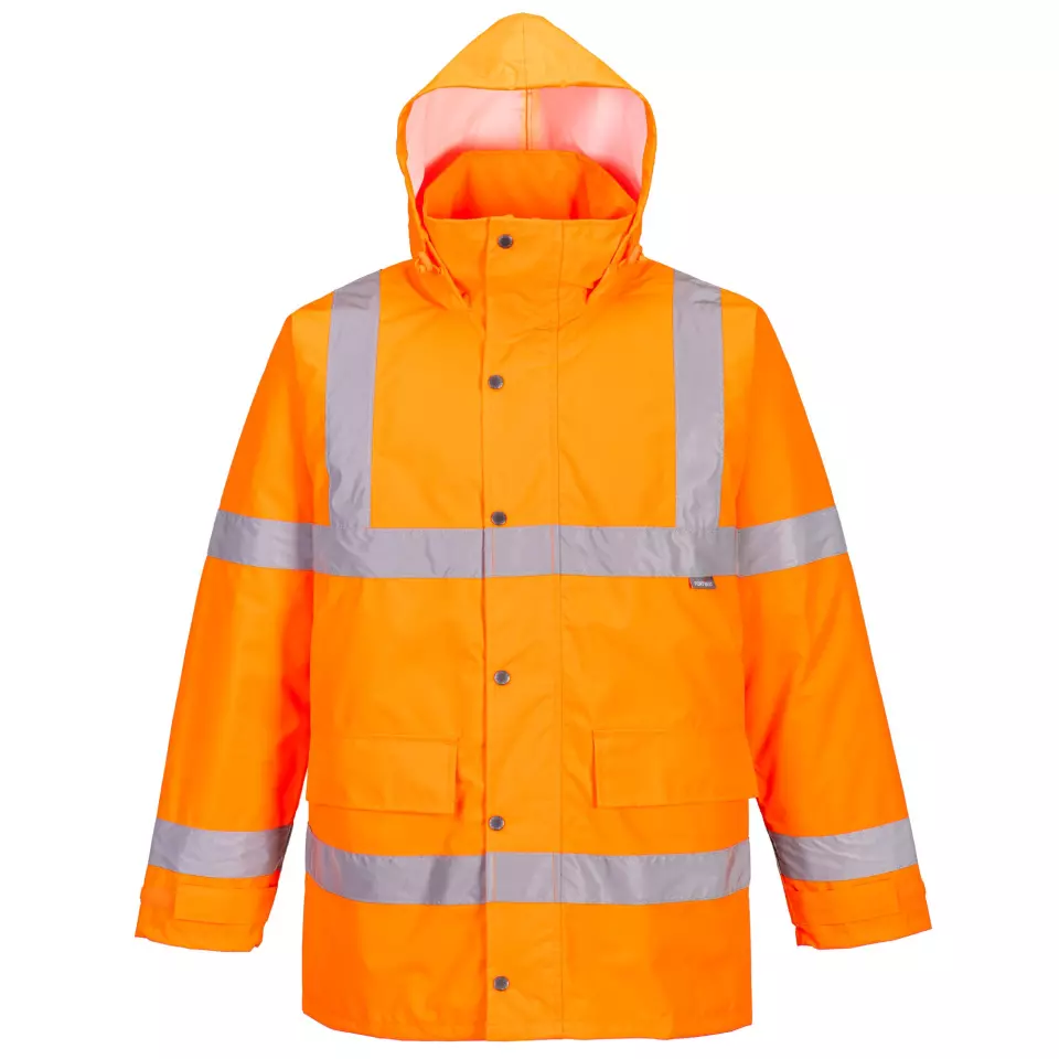 Portwest S460ORR, Hi-Vis Winter Traffic Jacket, Orange, image 1, gallery thumbnail