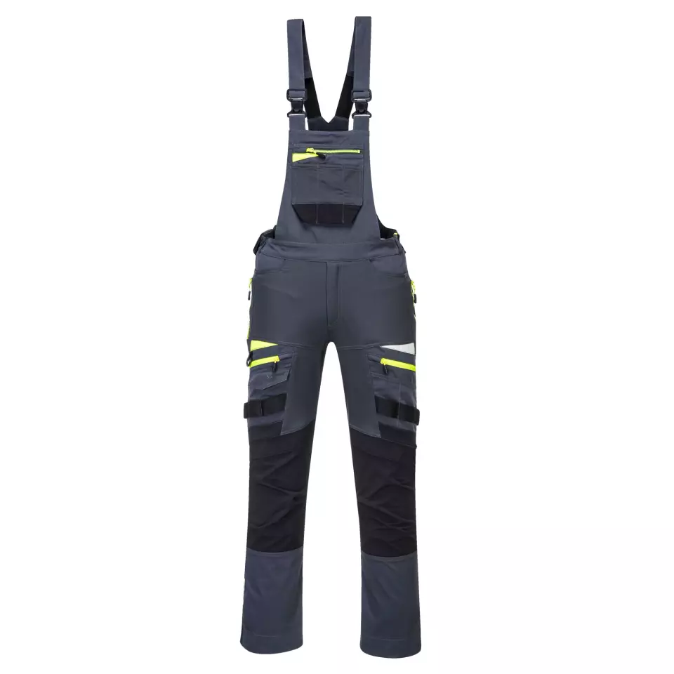 Portwest DX441MGR, DX4 Work Bib and Brace, Metal Grey, image 1, gallery thumbnail