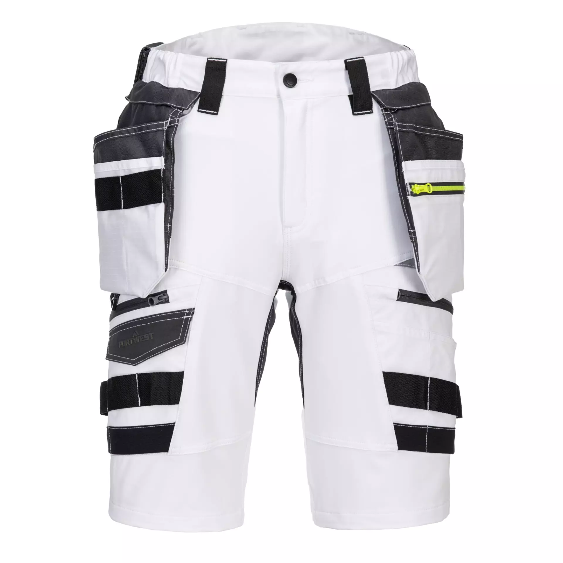 Portwest DX444WHR, DX4 Shorts mit abnehmbaren Holstertaschen, Weiß