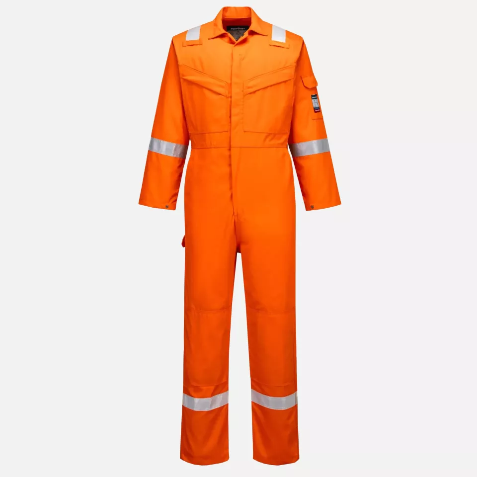 Portwest FF50ORR, Bizflame Work Aberdeen FR Coverall, Orange, image 1, gallery thumbnail