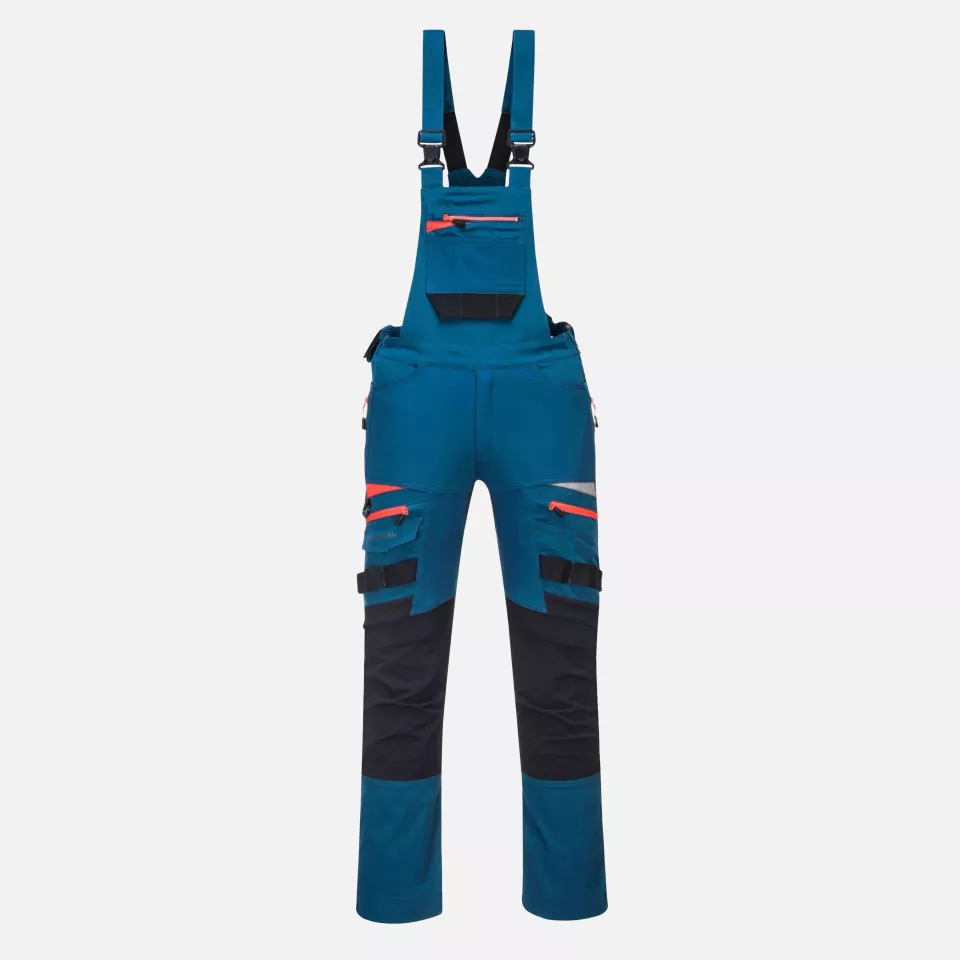Portwest DX441MBR, DX4 Work Bib and Brace, Metro Blue, image 1, gallery thumbnail