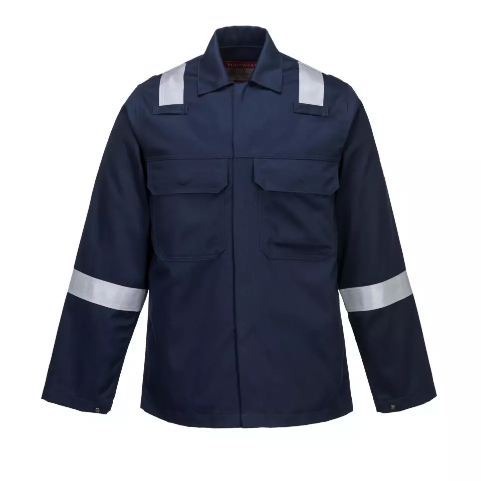 Portwest BZ13NAR, Bizweld Iona FR Jacket, Navy, image 1, gallery thumbnail