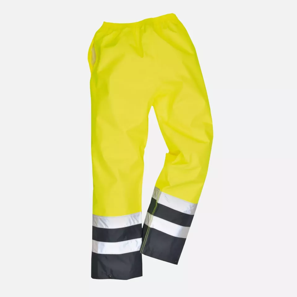 Portwest S486YER, Hi-Vis Two Tone Traffic Trouser, Yellow, image 3, gallery thumbnail