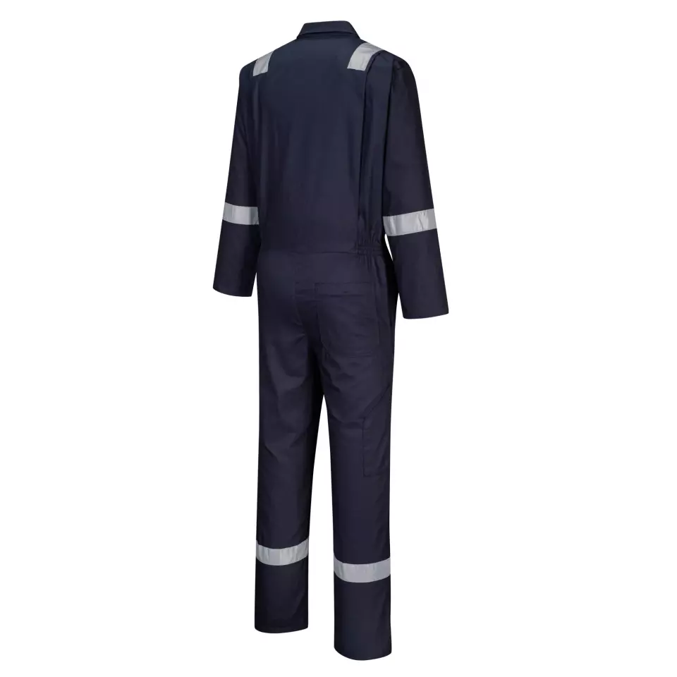 Portwest C814NAR, Iona Cotton Coverall, Navy, image 2, gallery thumbnail