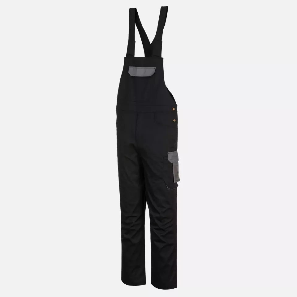 Portwest PW243BZR, PW2 Bib and Brace, Black/Zoom Grey, image 1, gallery thumbnail