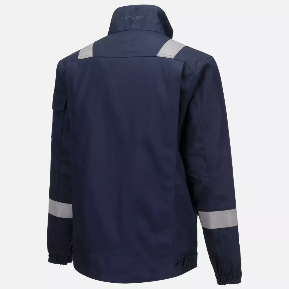 Portwest FR68NAR, Bizflame Industry FR Jacket, Navy, image 3, gallery thumbnail
