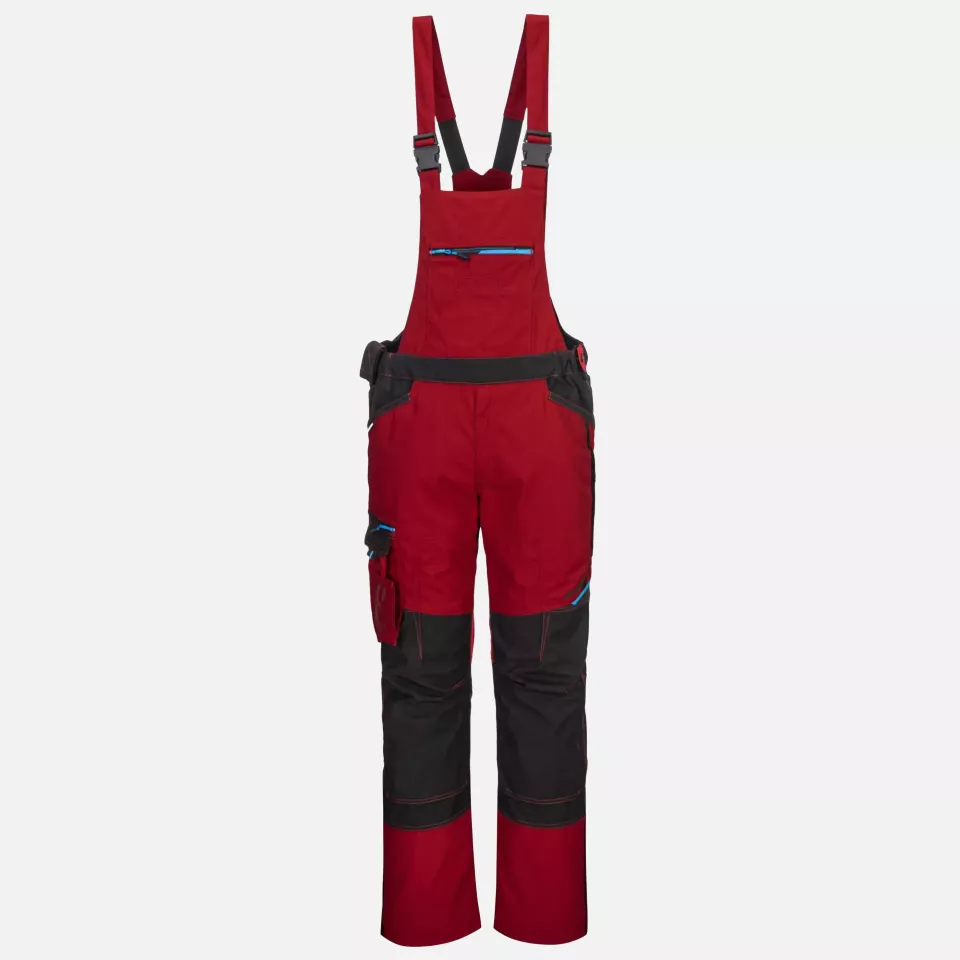 Portwest T704DRR, WX3 Bib and Brace, Deep Red, image 1, gallery thumbnail