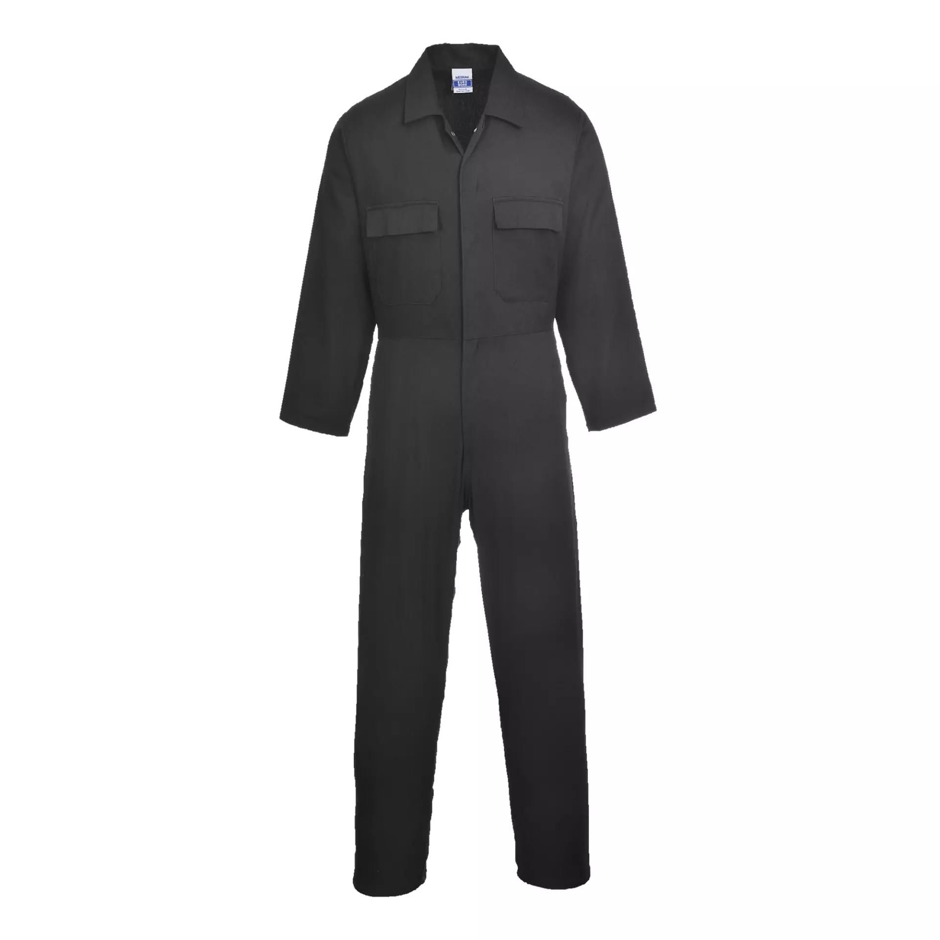 Portwest S998BKR, Euro Cotton Work Coverall, Black, image 1