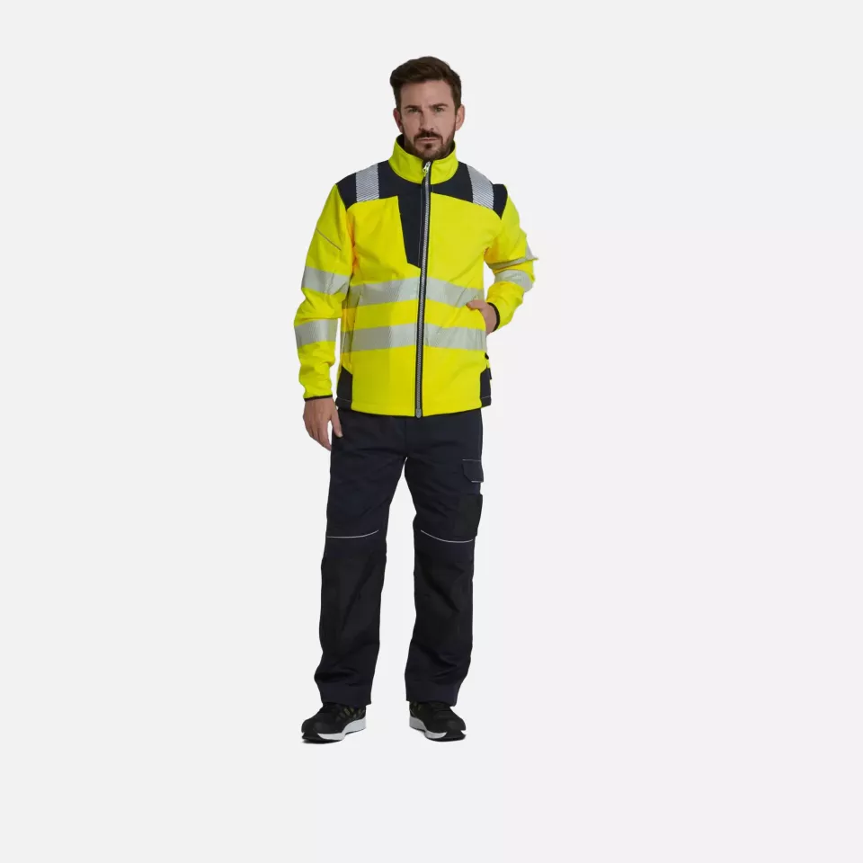 Portwest T402YBR, PW3 Hi-Vis Softshelljacke (3L), Gelb/Schwarz, image 9, gallery thumbnail