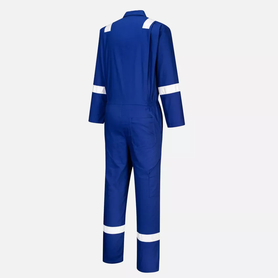 Portwest C814RBR, Iona Cotton Coverall, Royal Blue, image 3, gallery thumbnail
