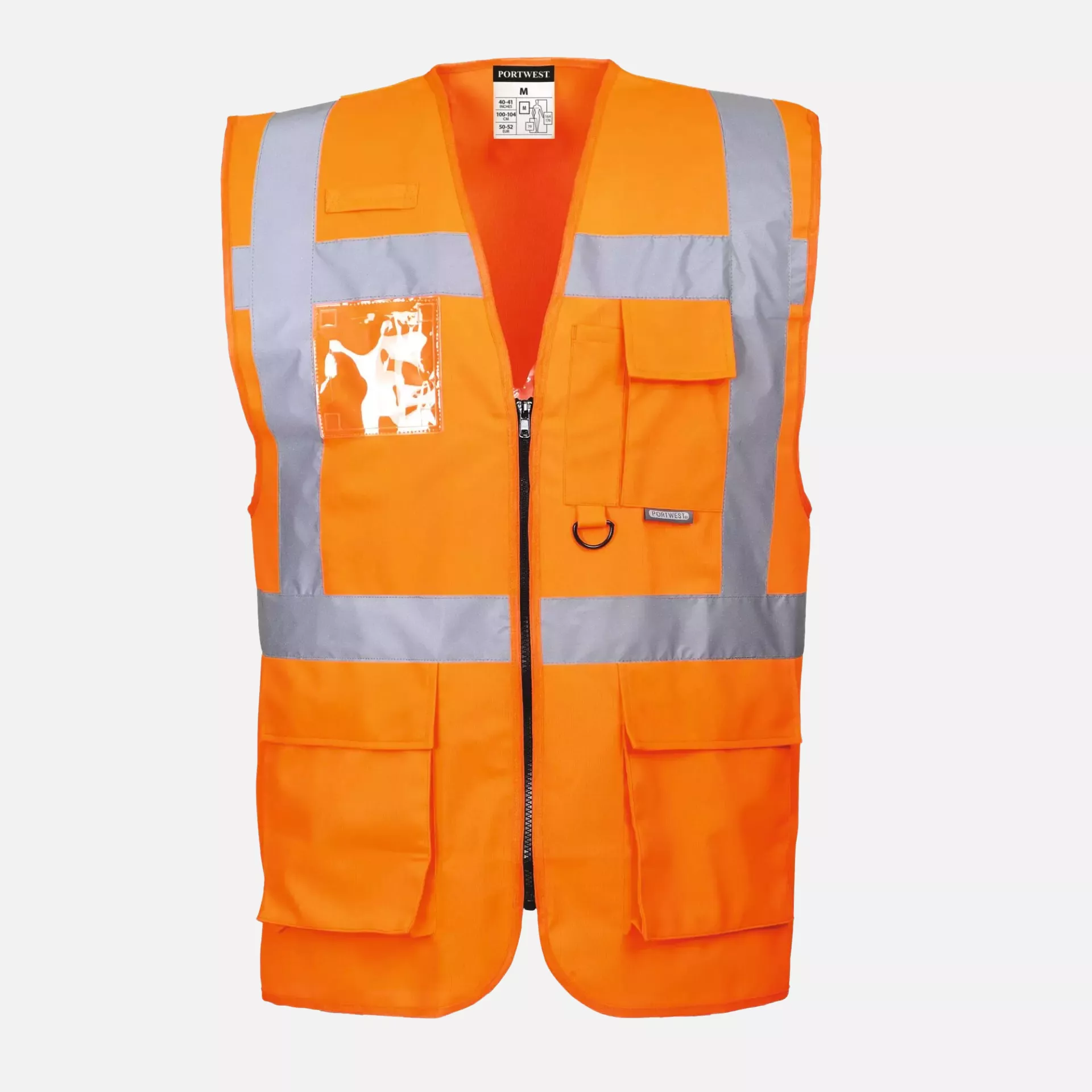 Portwest S476ORR, Berlin Hi-Vis Executive Vest, Orange, image 2