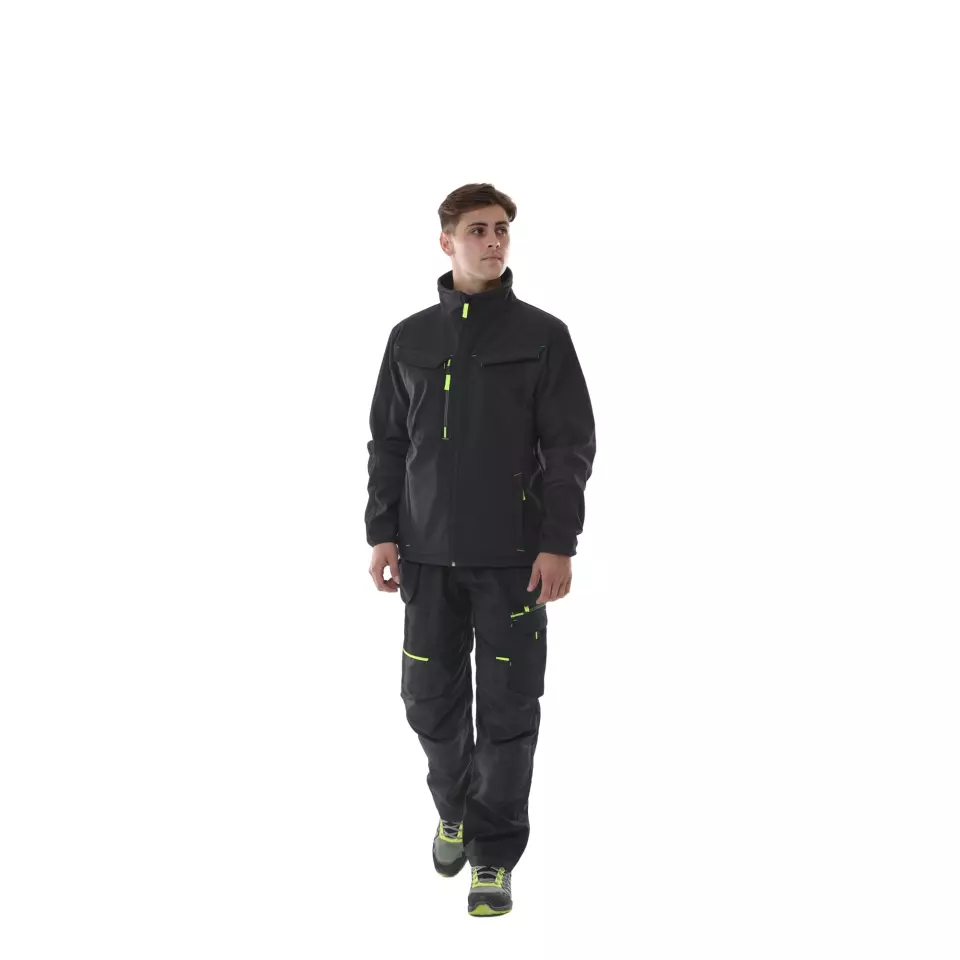 Portwest T753BKR, WX3 Eco Hybrid Softshell (2L), Black, image 3, gallery thumbnail