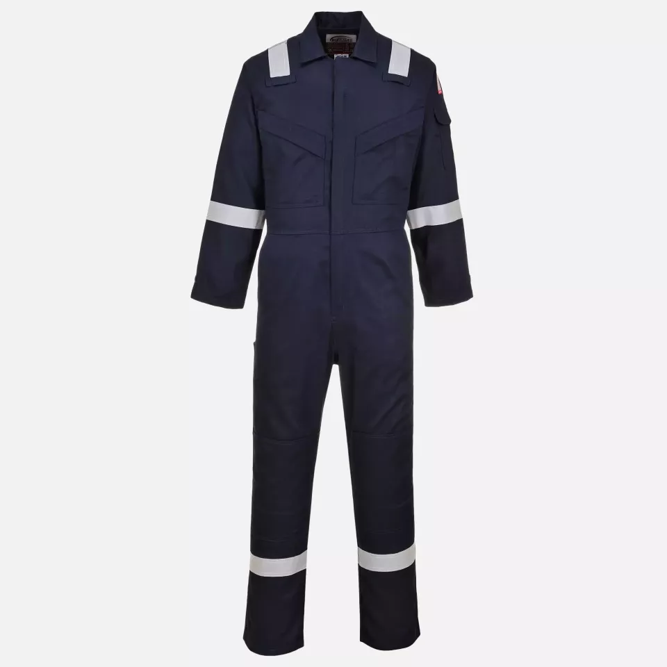 Portwest FR21NAT, Bizflame Work flammhemmender superleichter antistatischer Overall, Marine Lang, image 1, gallery thumbnail